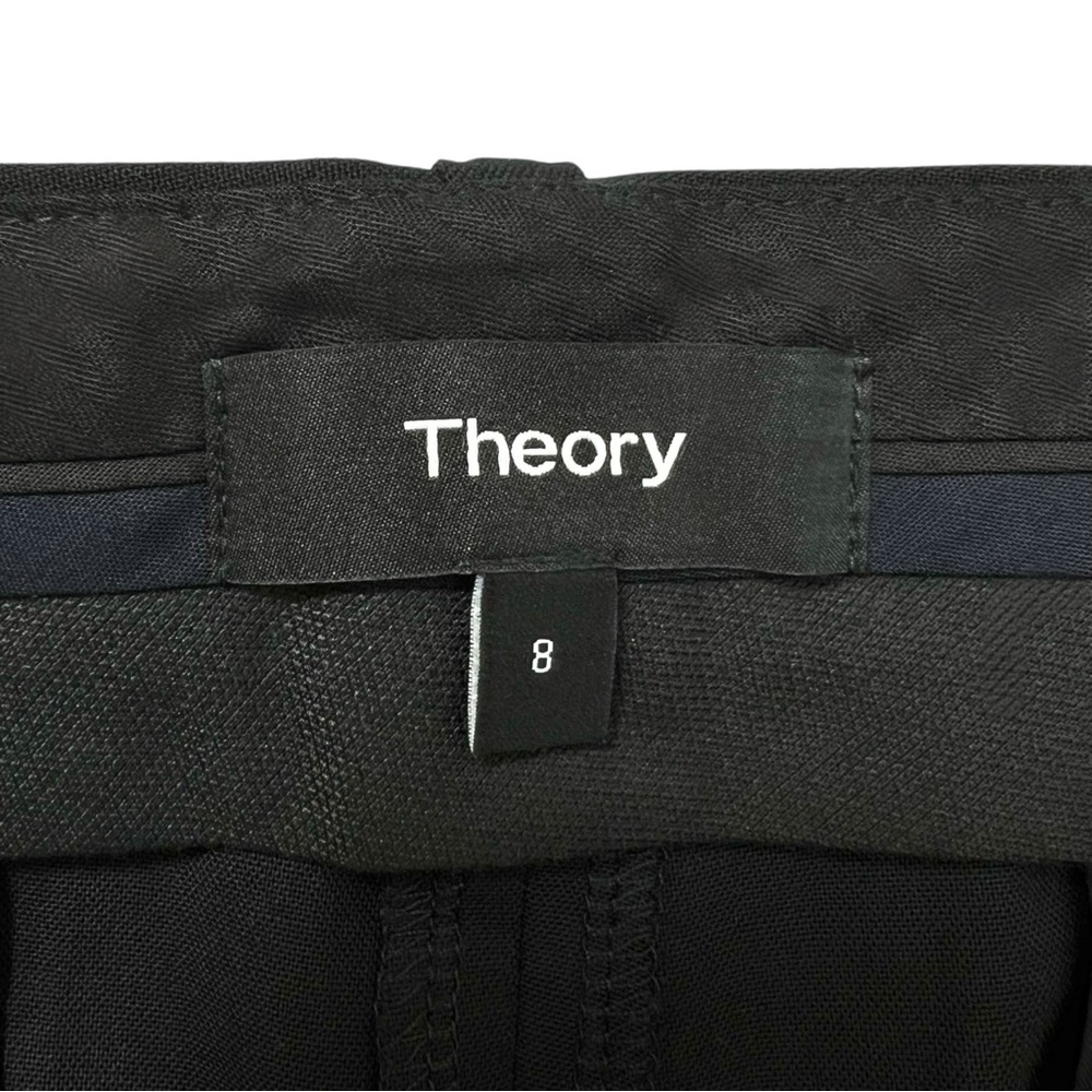 NWT Theory Treeca Pant Black Traceable Wool Cropped Tailored Fit Trousers Pants - Picture 8 of 11